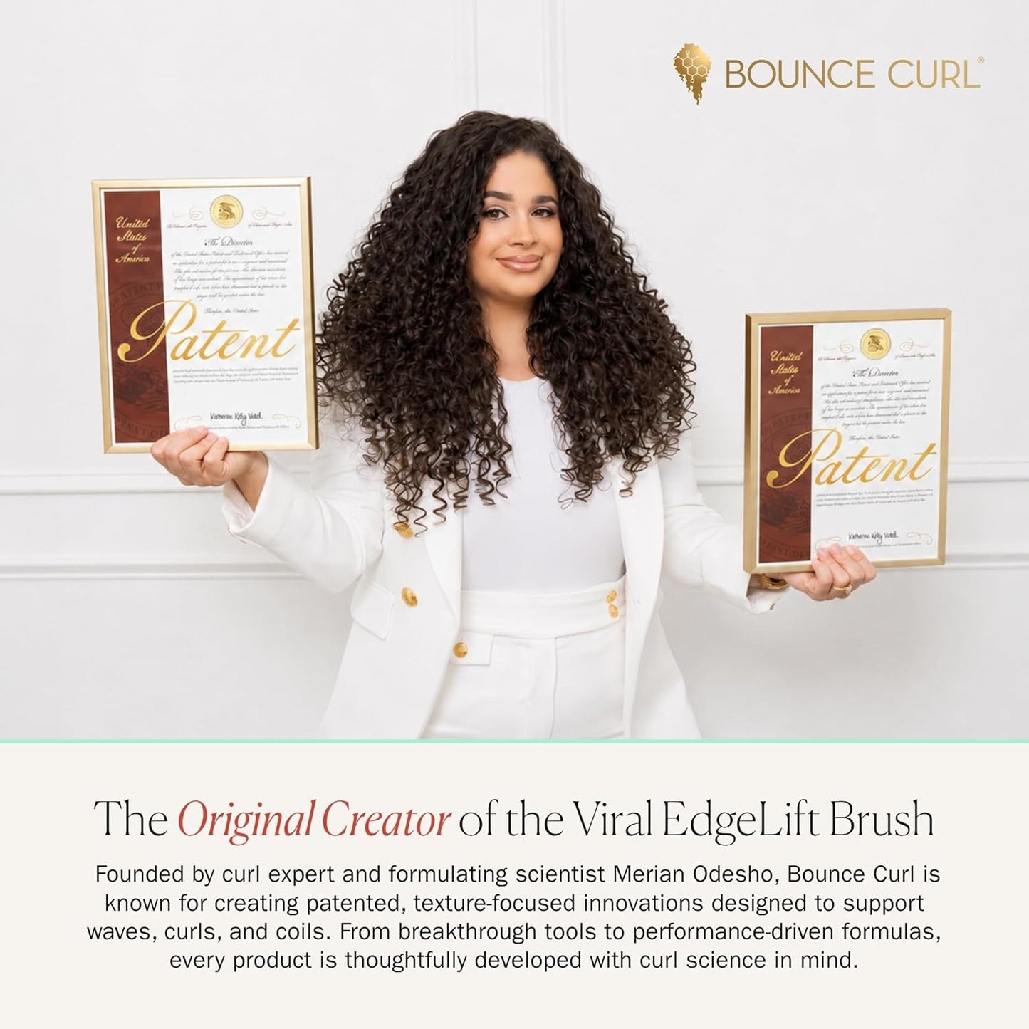 Bounce Curl Slay & Stay Bundle - Reversible Satin Hair Bonnet & Pink EdgeLift Brush Set