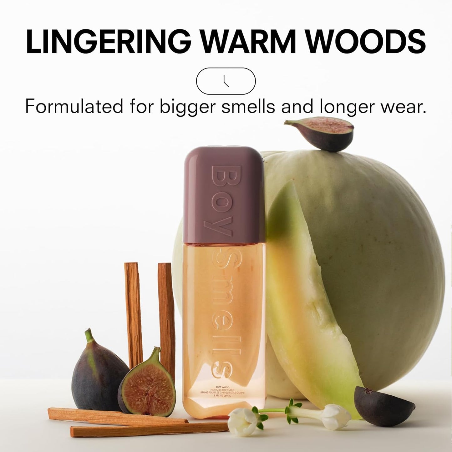 Boy Smells Soft Wood Hair & Body Mist | Fresh Honeydew, Jasmine & Sandalwood Fragrance