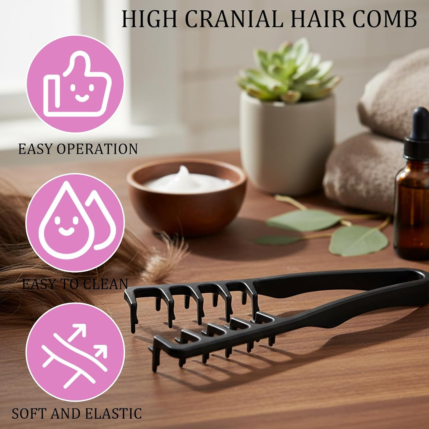 Textured Styling Comb Set - 2 PCS Hair Combs for Men | Voluminous Hairstyles & Detangling