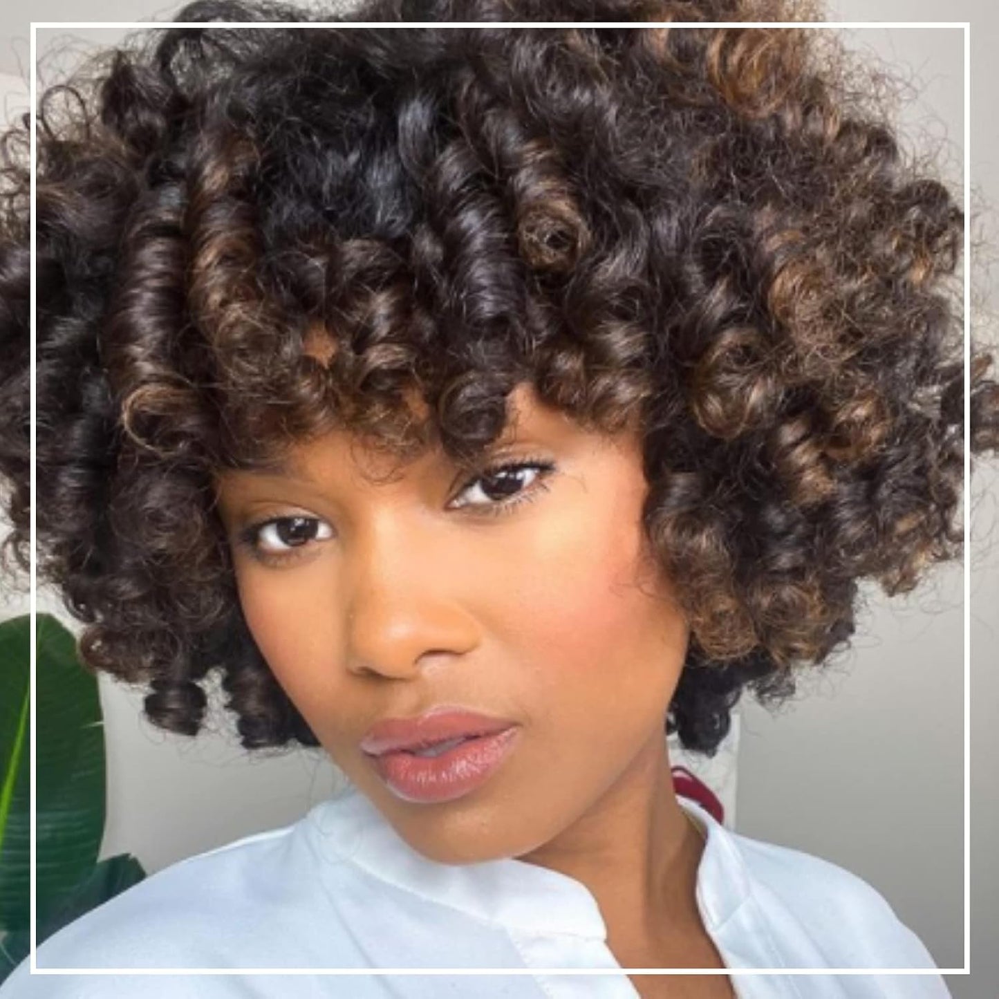 Large Perm Rods for Natural Hair Curling - Beige Styling Rollers for Long & Short Hair