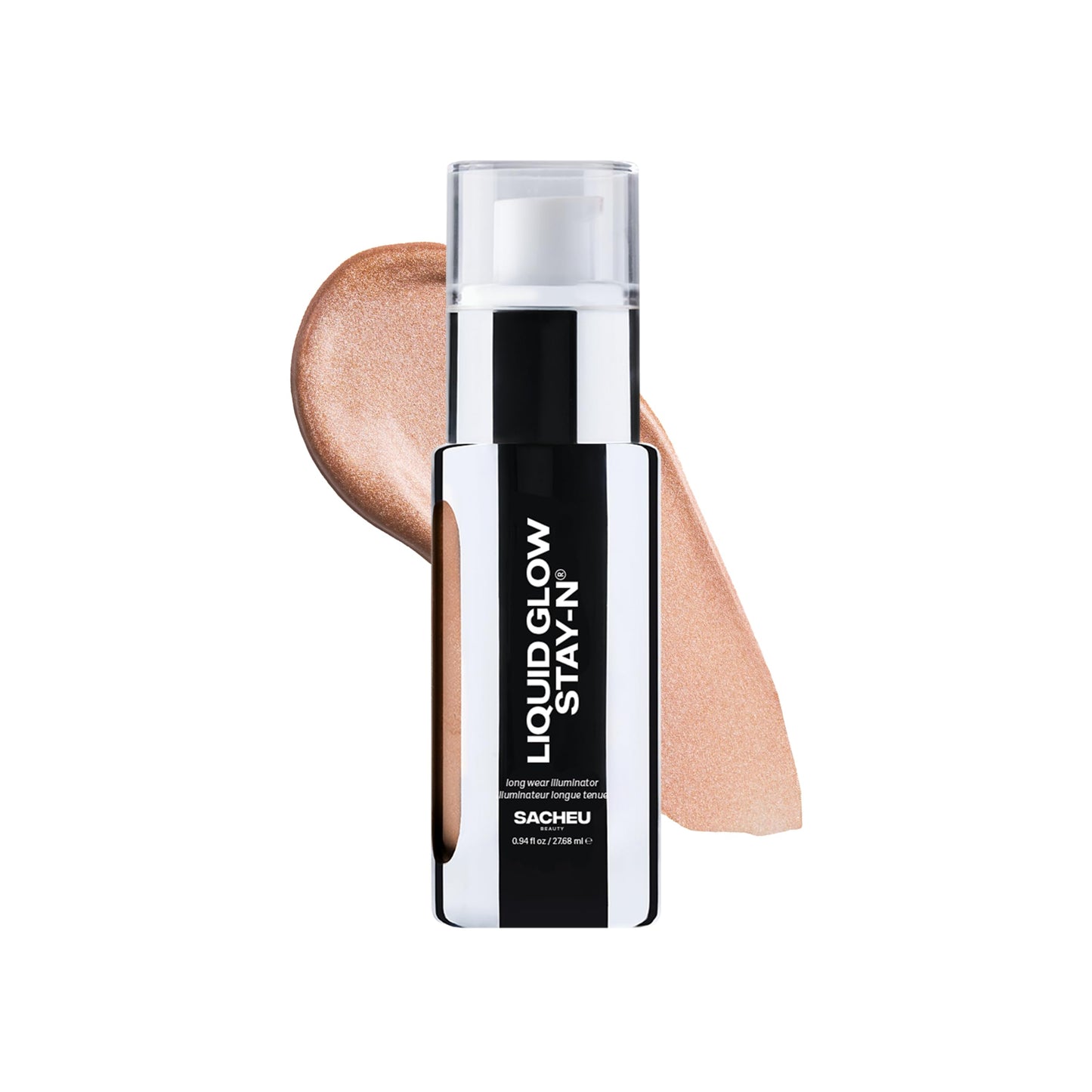 Sacheu Liquid Glow STAY-N Highlighter, Illuminator & Bronzer, Glow Getter
