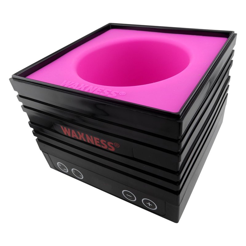Waxness Non-Stick Silicone Bowl Insert for Wax Warmers – Pink, Fits W-CUBE 1 lb Warmers, Easy Clean Flexible Wax Pot Liner for Professional Use
