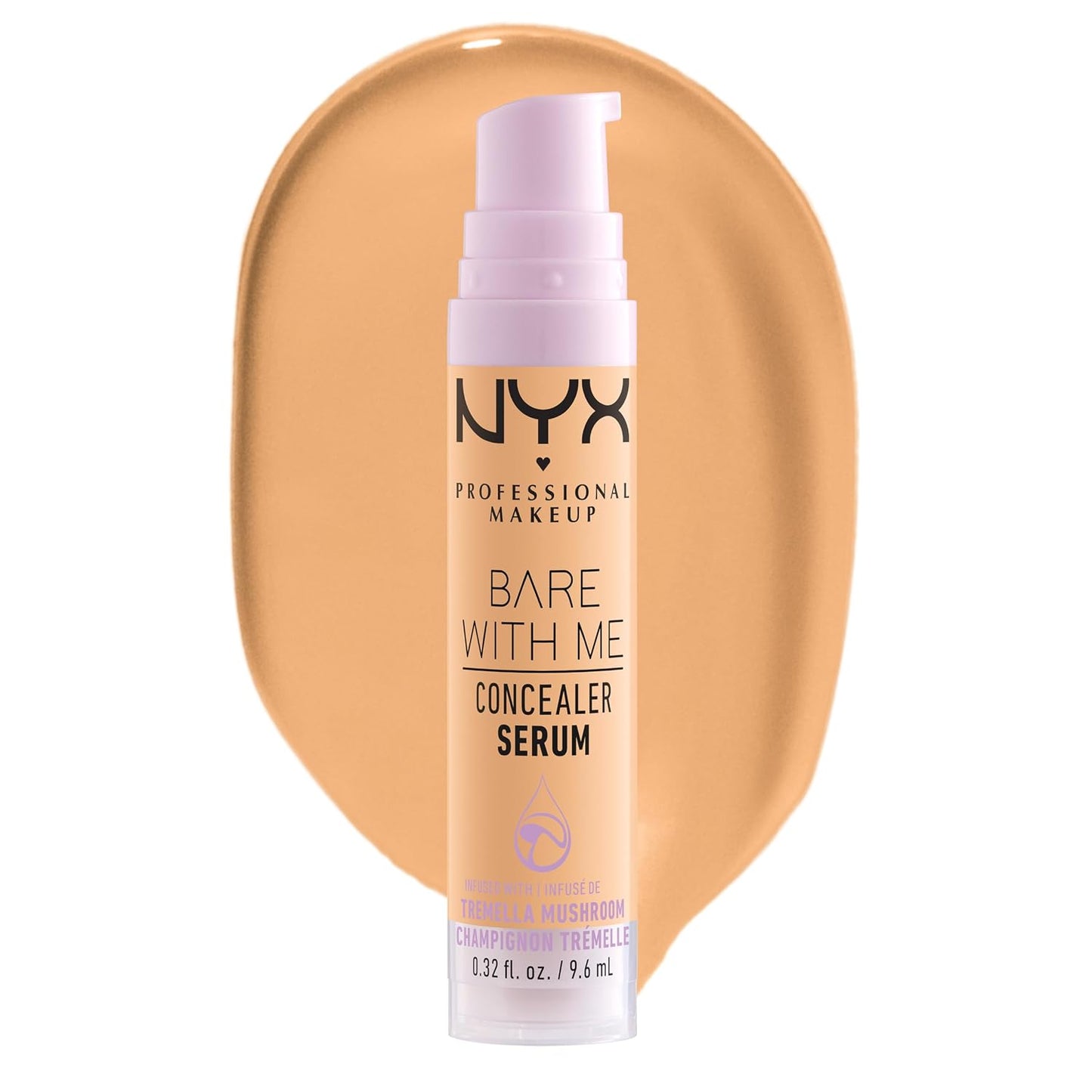NYX Bare With Me Concealer Serum - 24Hr Hydration Makeup for Flawless Skin | Light Shade