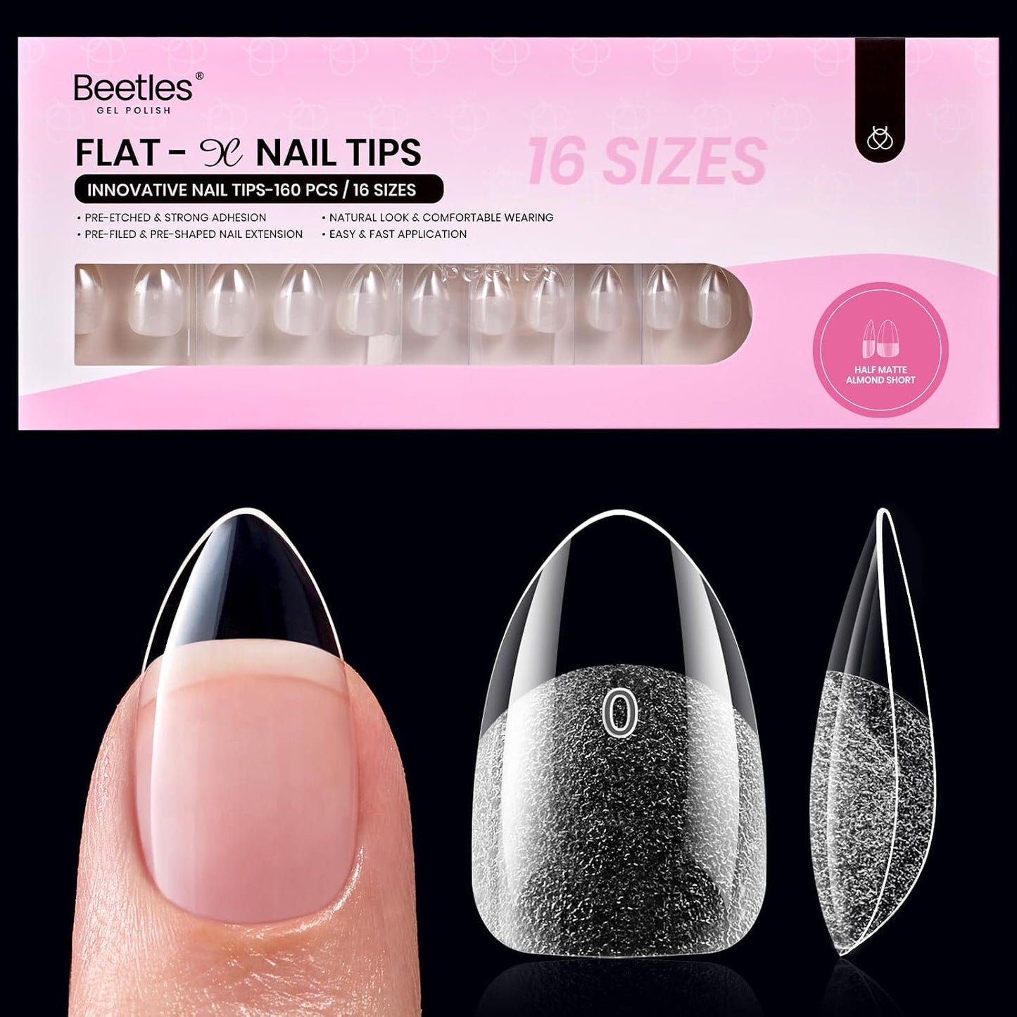 Beetles Nail Glue Gel - Super Strong 2Pcs 20g for Acrylic & Press-On Nails | Clear Summer Nail Art