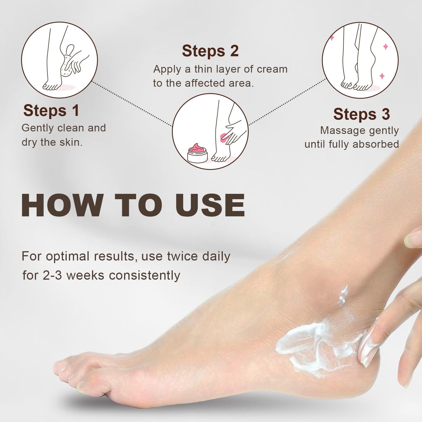 60% Urea Foot & Hand Cream, Feet Moisturizer for Dry Cracked Heels, 7 oz
