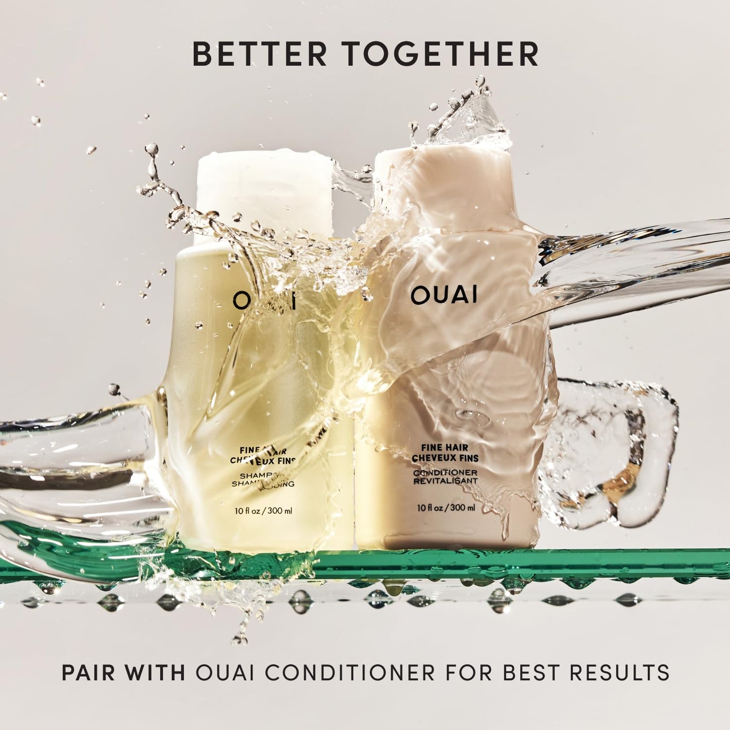 OUAI Fine Hair Shampoo - Biotin Thickening Shampoo for Flat, Thin Hair | Volumizing & Strengthening with Keratin & Chia Seed Oil - 32 Oz