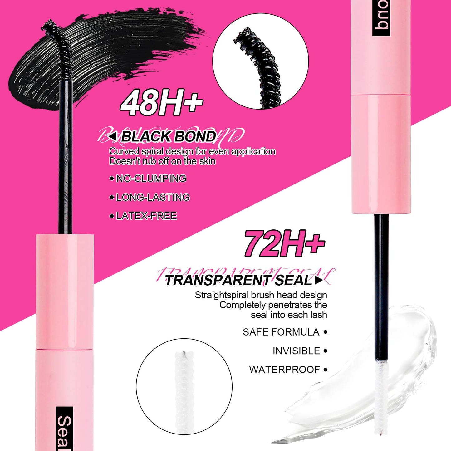 MilyBest Lash Clusters Kit Wispy Eyelash Clusters Lashes 60D 80D Natural DIY Lash Extension Kit 10-18mm Cluster Eyelash Extensions D Curl Individual Lashes Clusters Kit (with Lash Glue, Tweezer)