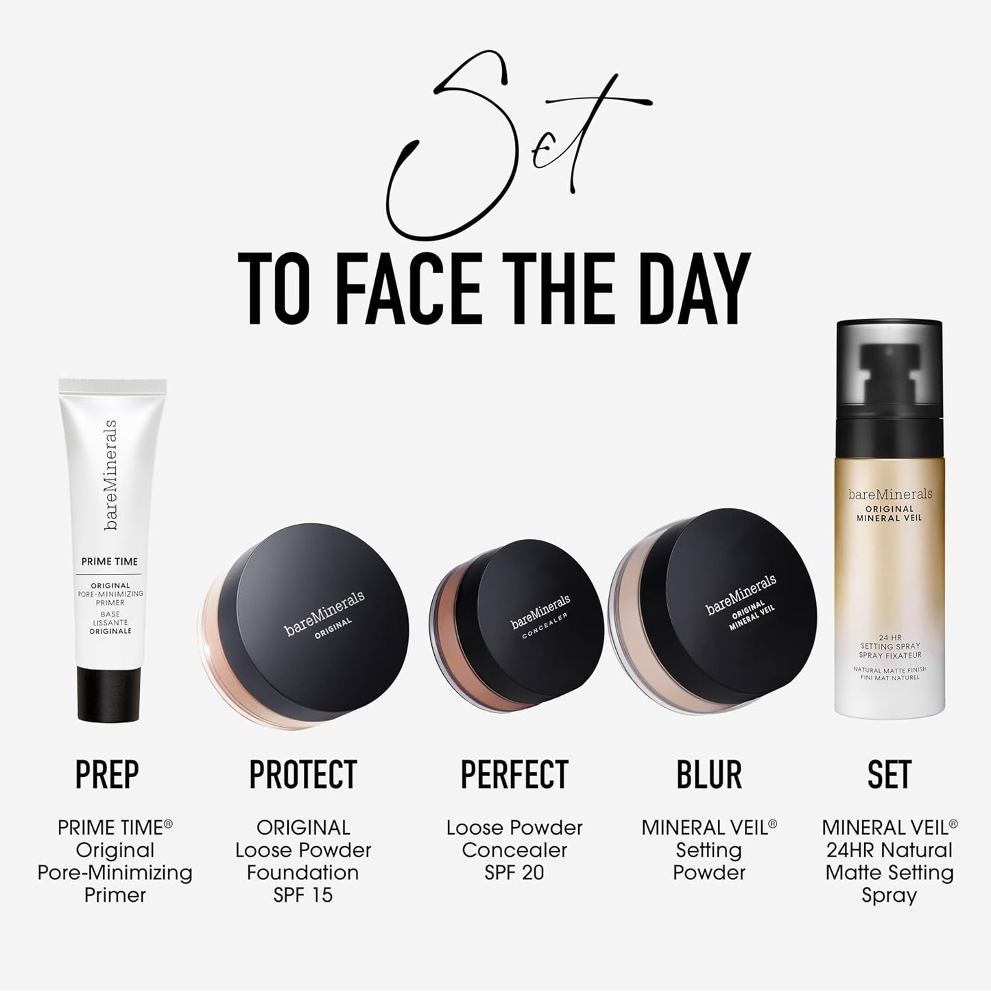 bareMinerals Original Mineral Veil Setting Spray - 24HR Makeup Lock & Oil Control, Alcohol-Free, Ultra-Fine Mist