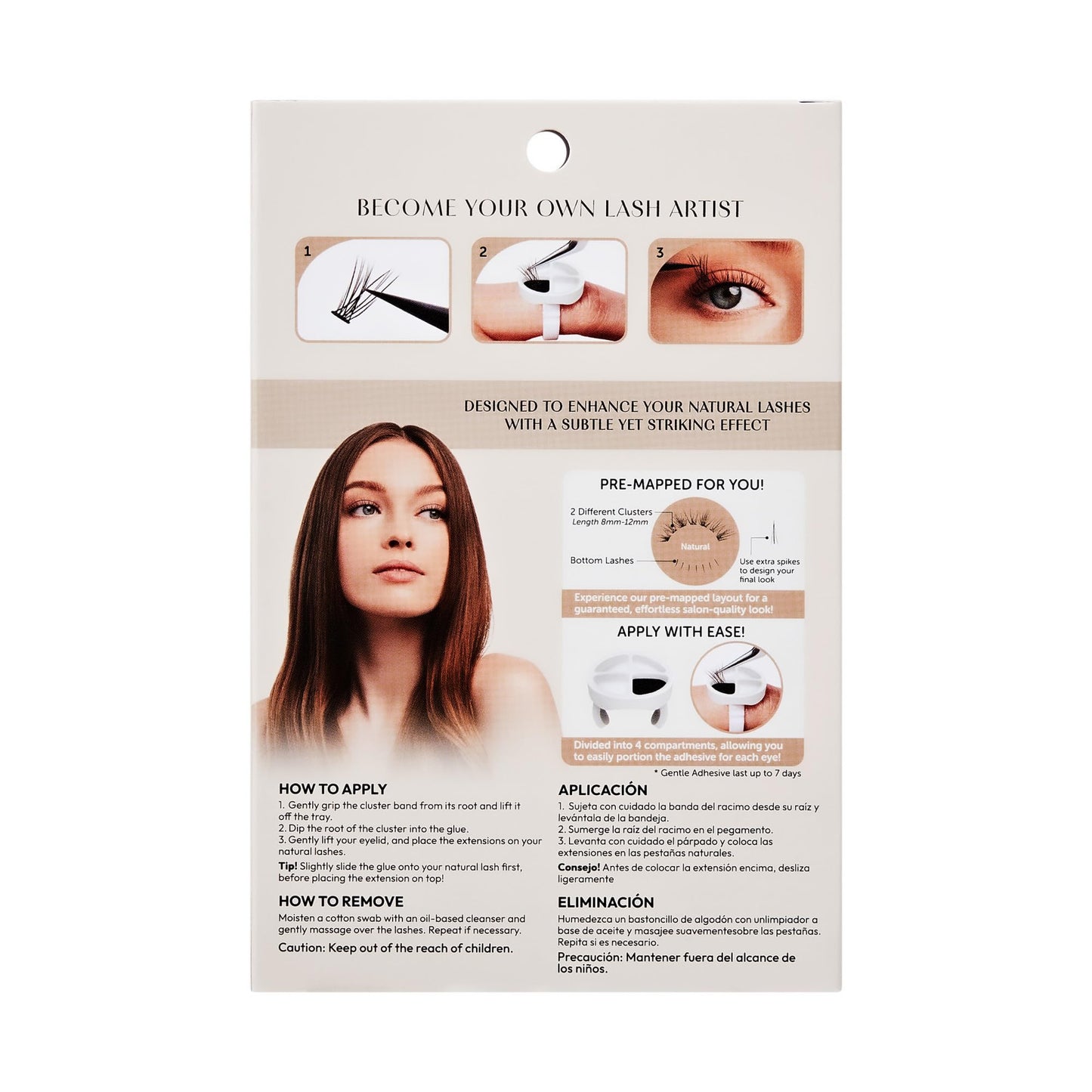 Kiss Lash Atelier Professional Lash Extension Kit, ‘Natural’, Pre-Mapped False Eyelashes, 46 Lash Clusters & 36 Individual Lashes, Last For Up To 7 Days, Glue Ring, Applicator
