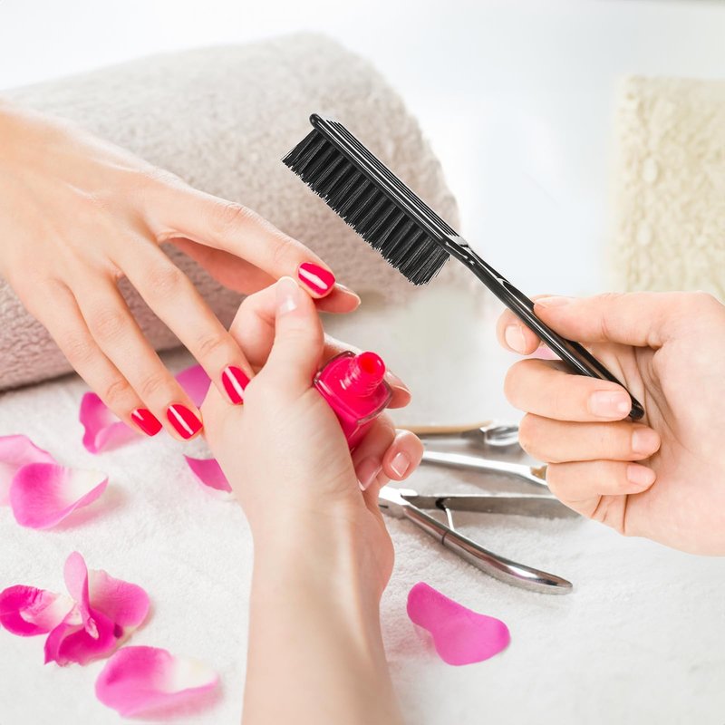 ZEAYEA 50 Pcs Blade Clipper Cleaning Brush, Barber Blade Cleaning Brush, Hair Styling Nylon Brush Tool for Trimmer Cleaning Clipper Manicure Salon Haircut, Barbers Supplies, Black