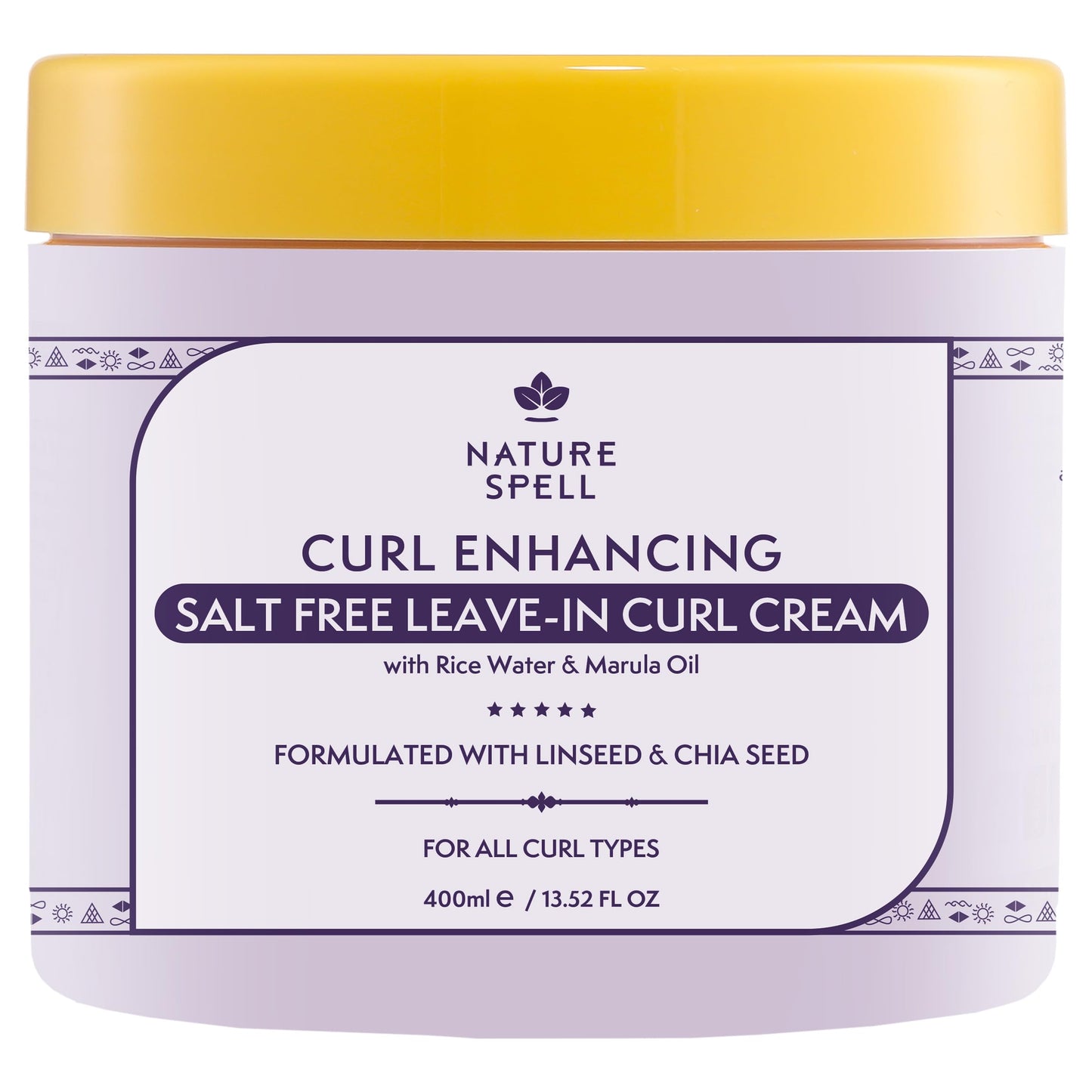 Nature Spell Curl Enhancing Leave-In Cream, Heat Protectant, 13.52 fl oz