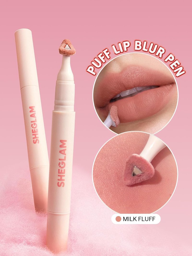 Marshmallow Puff Lip Blur Pen | Matte Lipstick for Long-Lasting Hydration - 031 Milk Fluff