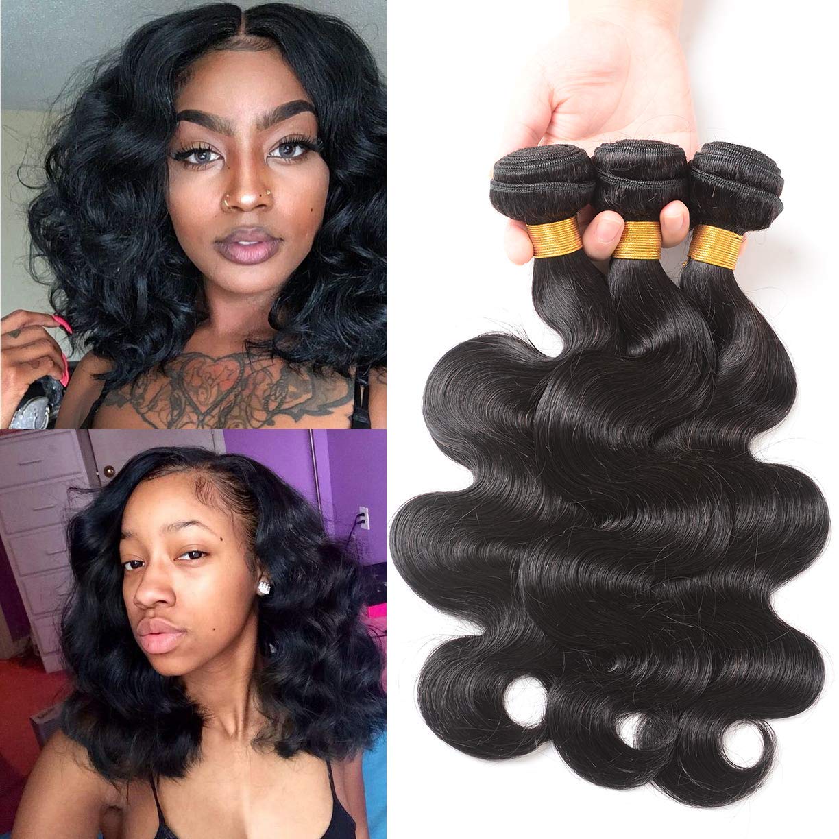 Curly Bundles Human Hair - 3C/4A Kinky Texture | 50g Jerry Curly Short Weave for Black Women