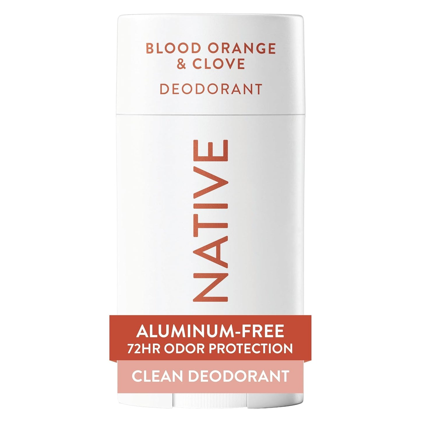 Native Deodorant - Aluminum-Free Grapefruit & Bergamot | 72-Hour Odor Control, 2.65oz for Men & Women