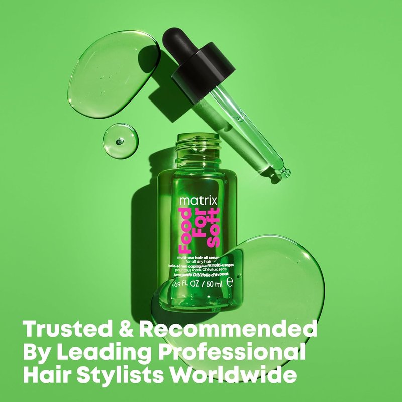 MATRIX Soft Hair Serum Oil - Nourishing Leave-In Treatment for All Hair Types | Avocado Oil, Heat Protection, Shine