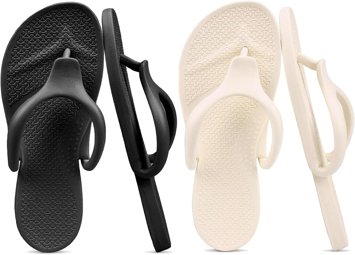 Flip Flops for Women & Men - Lightweight Non-Slip Shower Shoes | Foldable Quick-Dry Travel Slippers for Summer Beach