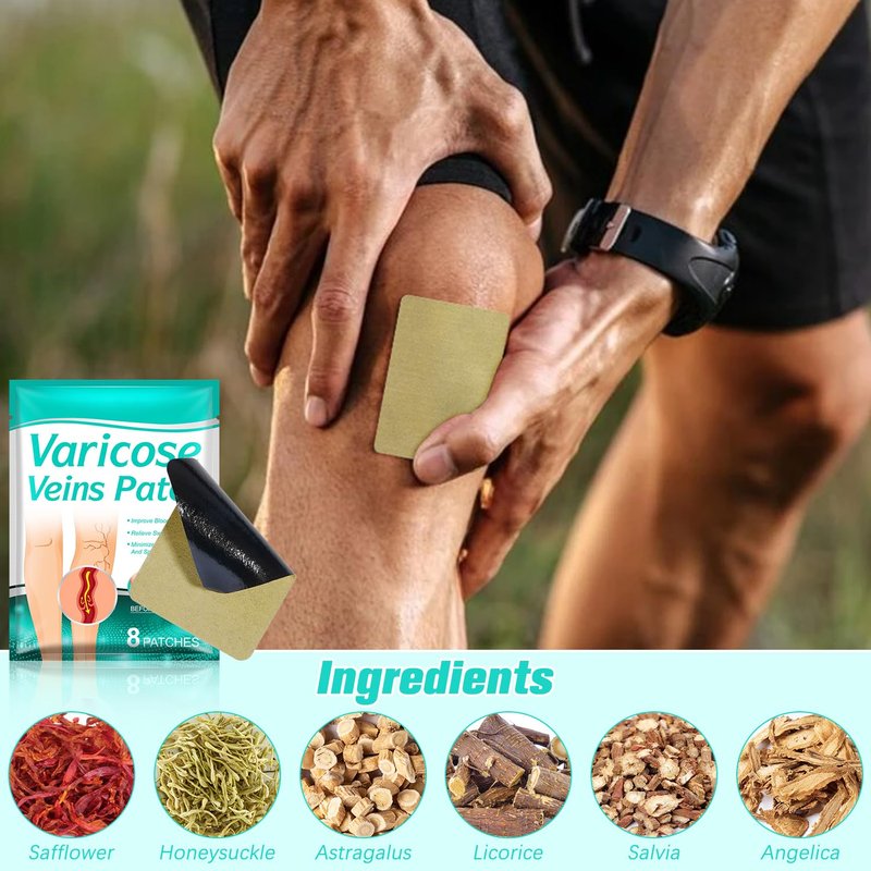 LegRenew Varicose Veins Patch | Natural Relief for Spider Veins - 2 Pack