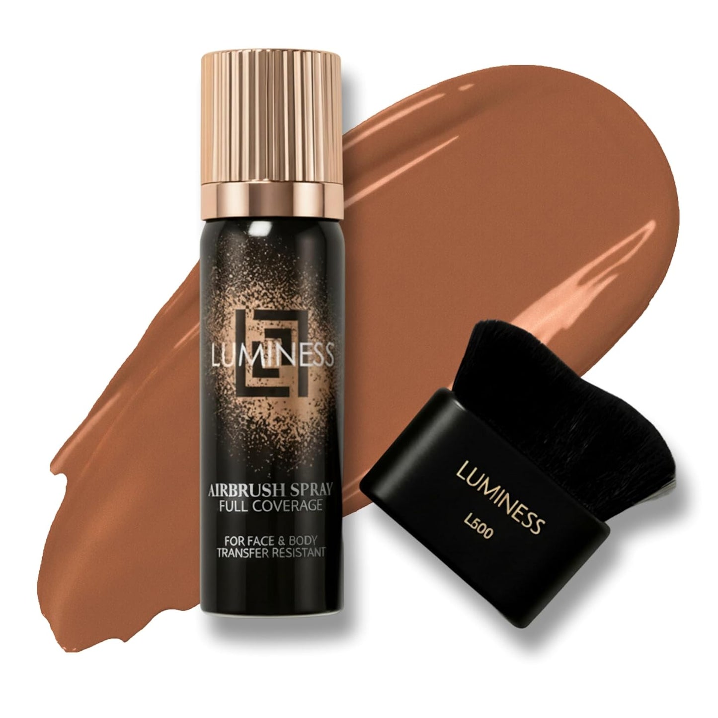 LUMINESS Airbrush Body Coverage Perfector - Waterproof Tattoo Cover Up Makeup | Full Coverage Foundation, 18-Hour Wear