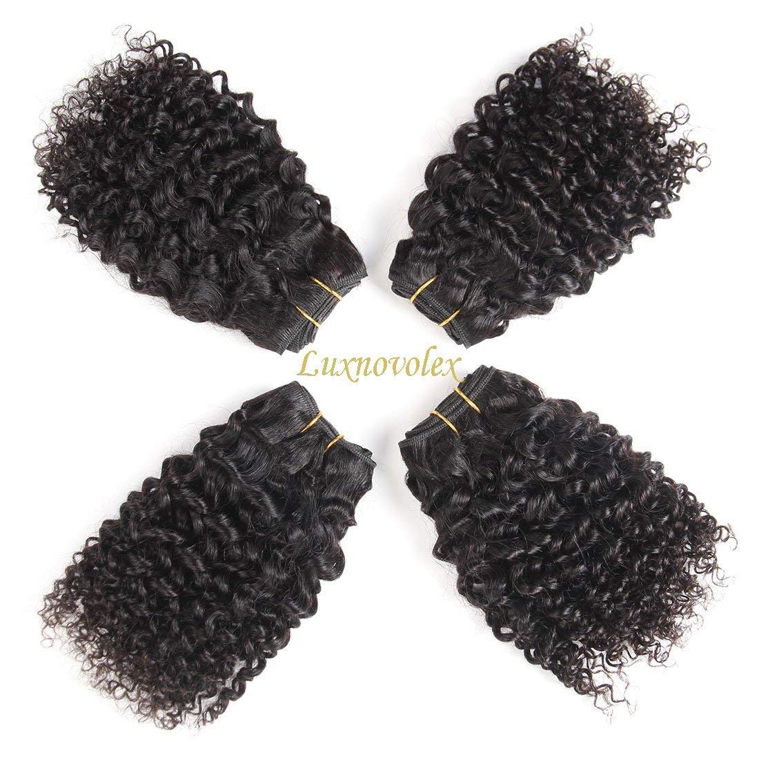 Curly Bundles Human Hair - 3C/4A Kinky Texture | 50g Jerry Curly Short Weave for Black Women