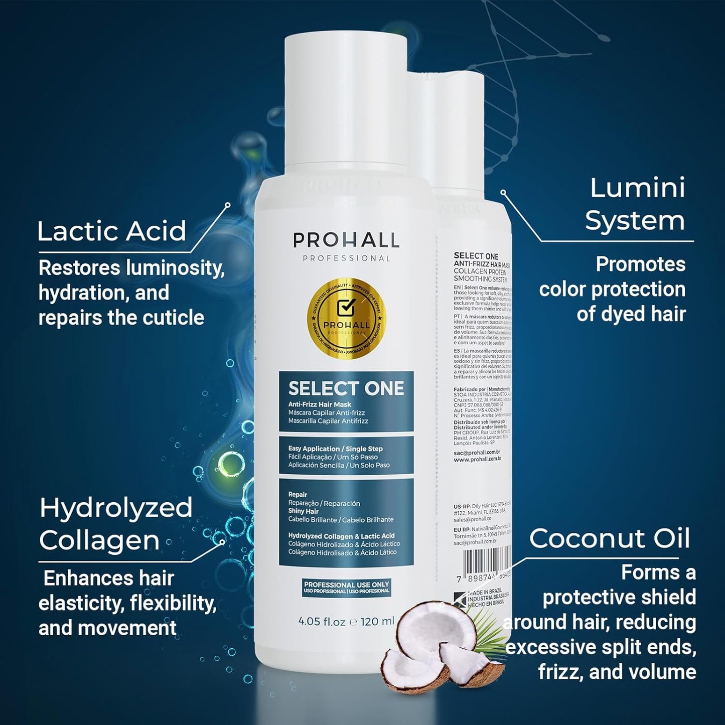 Brazilian Keratin Treatment | Formaldehyde-Free Blowout Complex - 4.05 oz - At-Home Hair Treatment for All Hair Types