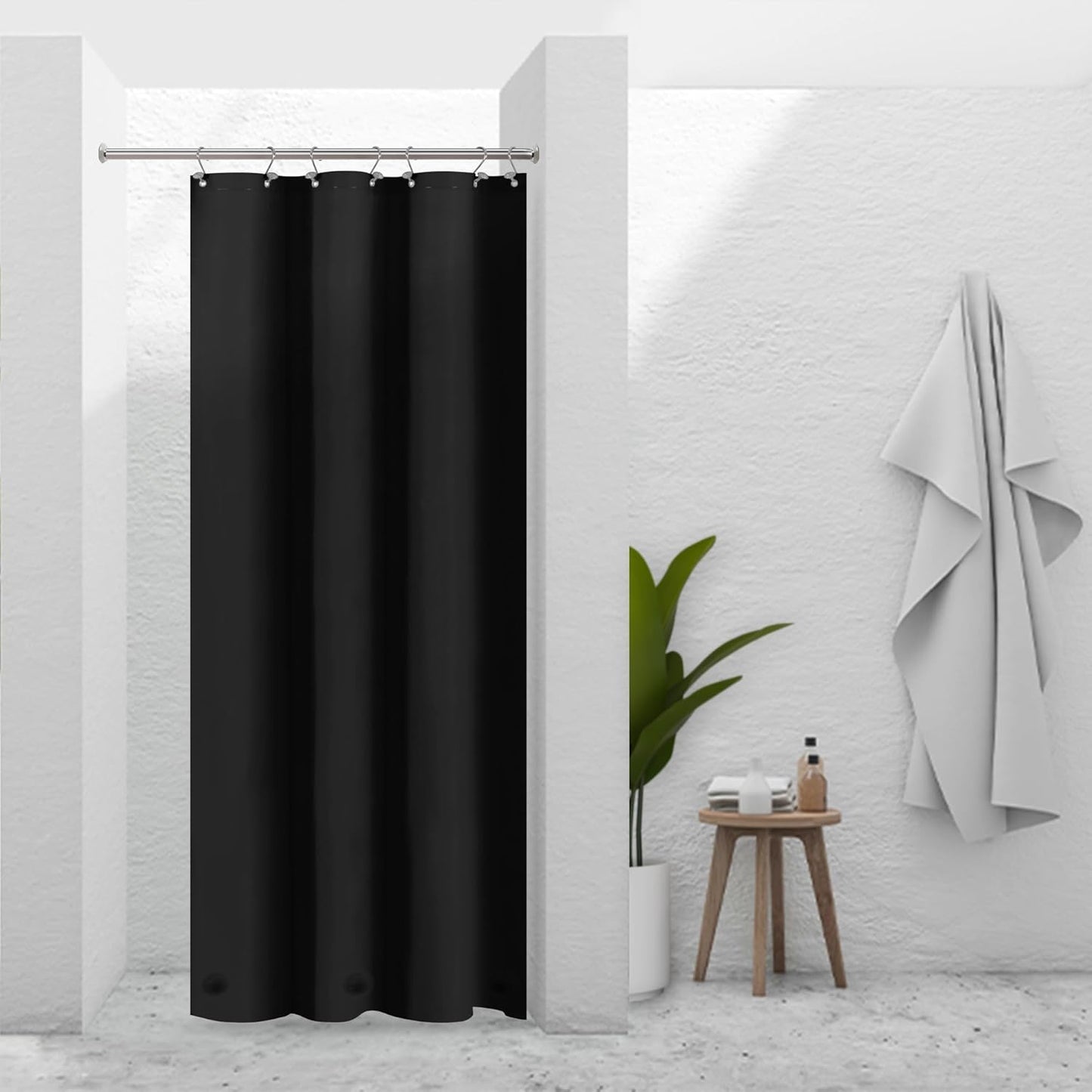 Clear Plastic Shower Liner - Premium Waterproof PEVA Curtain with Rustproof Grommets & 3 Magnets | Standard Size