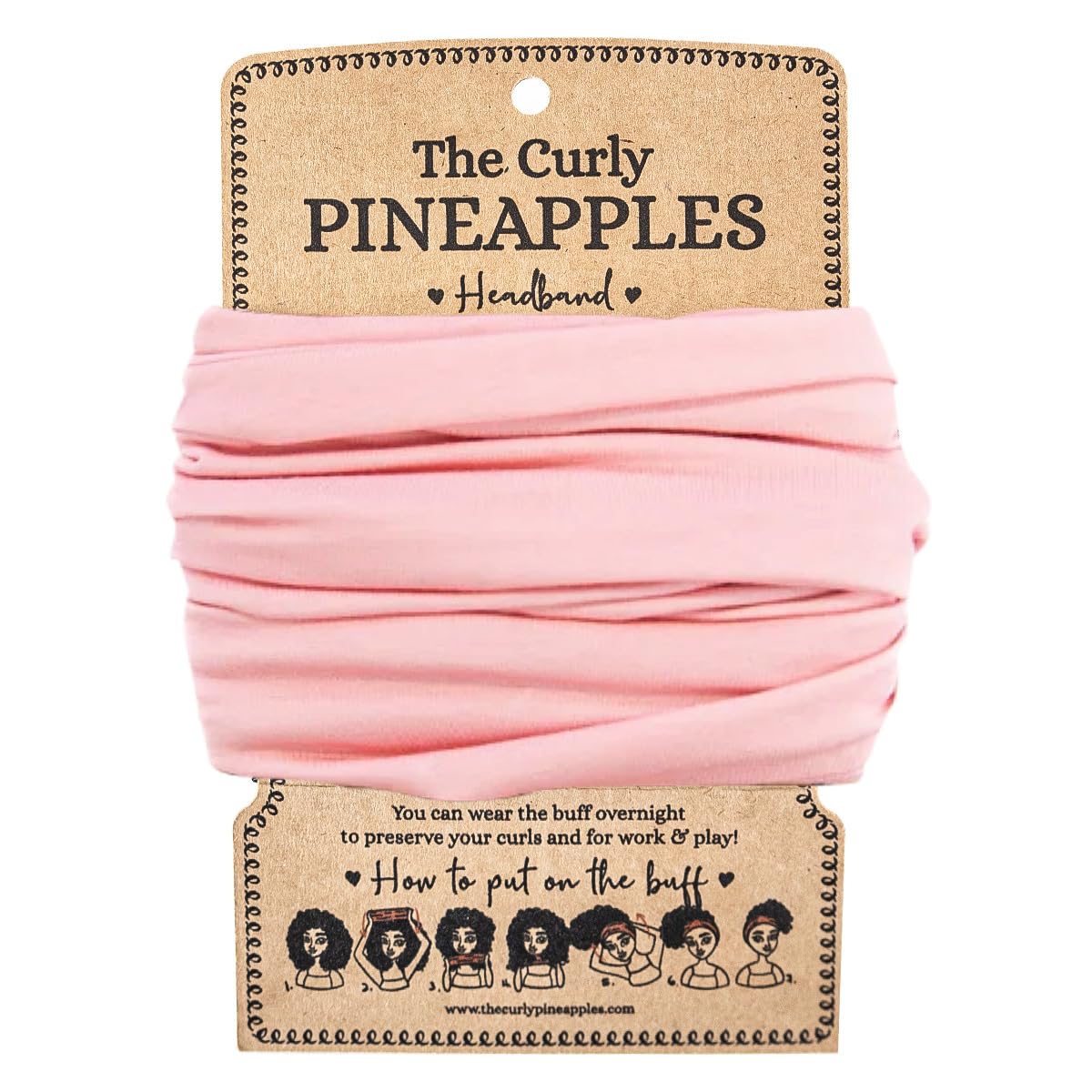 Wide Headbands for Women - Stretchy Non-Slip Boho Hair Accessories | Soft Cloth Yoga Band in Bubblegum Pink - Adult Size