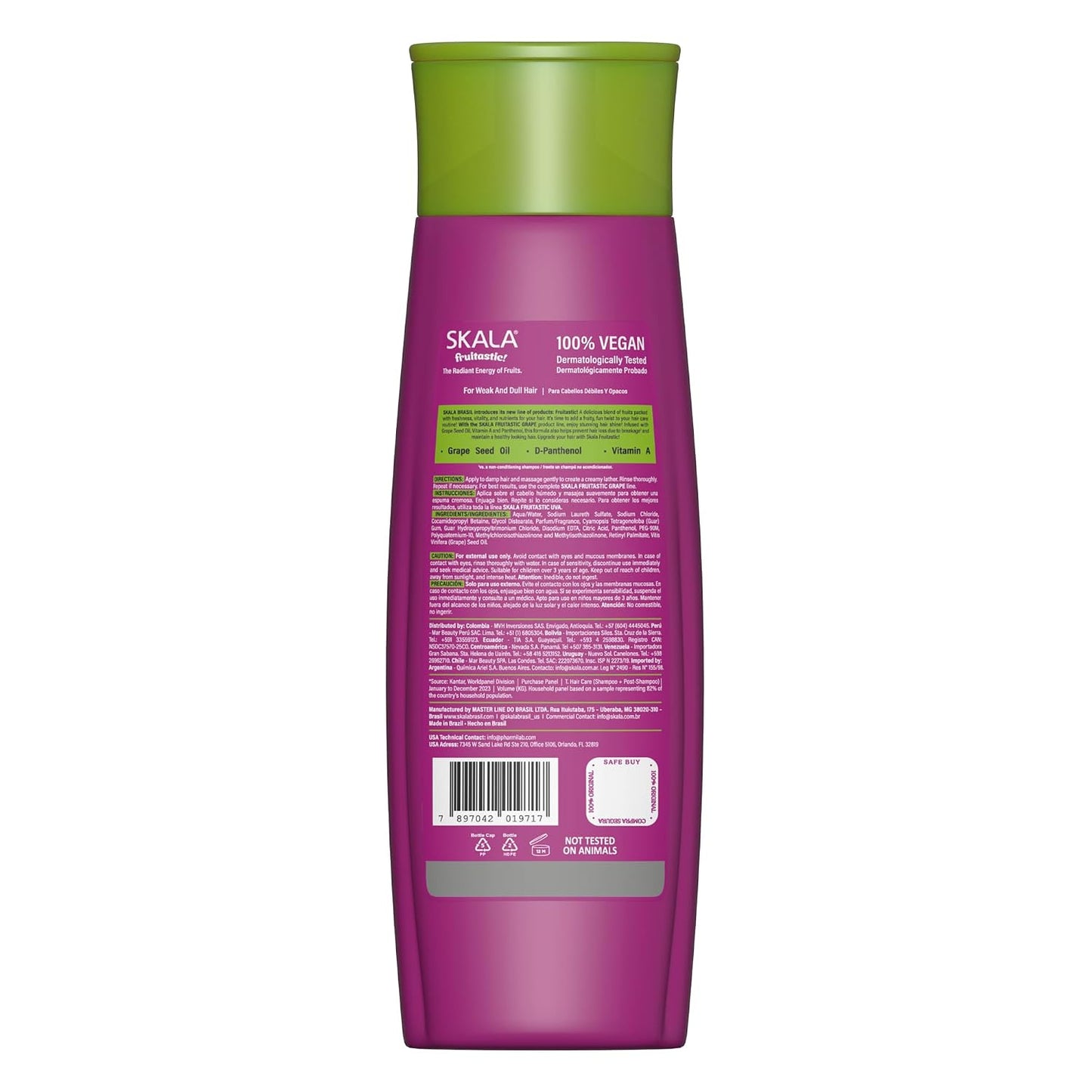 Grape Shampoo for Shine & Hydration - Strengthens Weak, Dull Hair | 10.99 fl oz