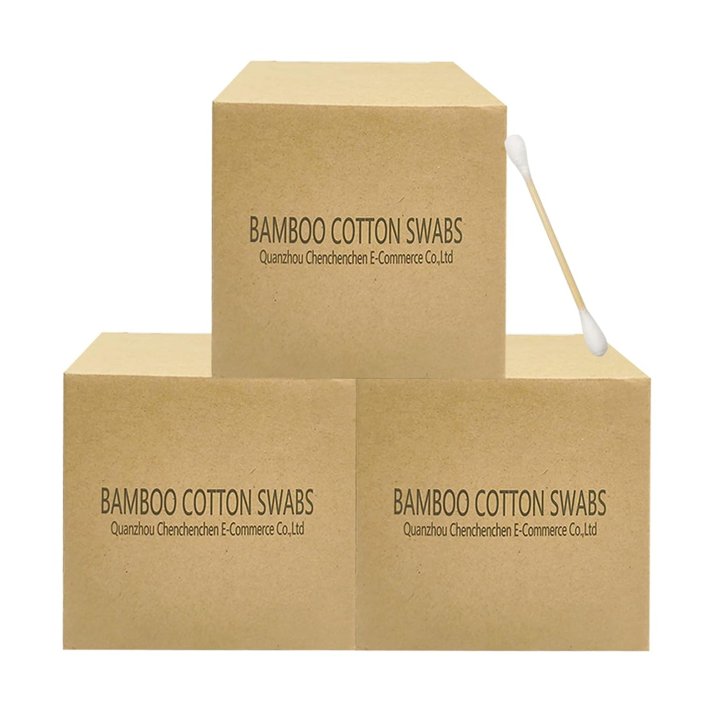 Bamboo Cotton Swabs - Eco-Friendly Wooden Q-Tips | 1200 Pack