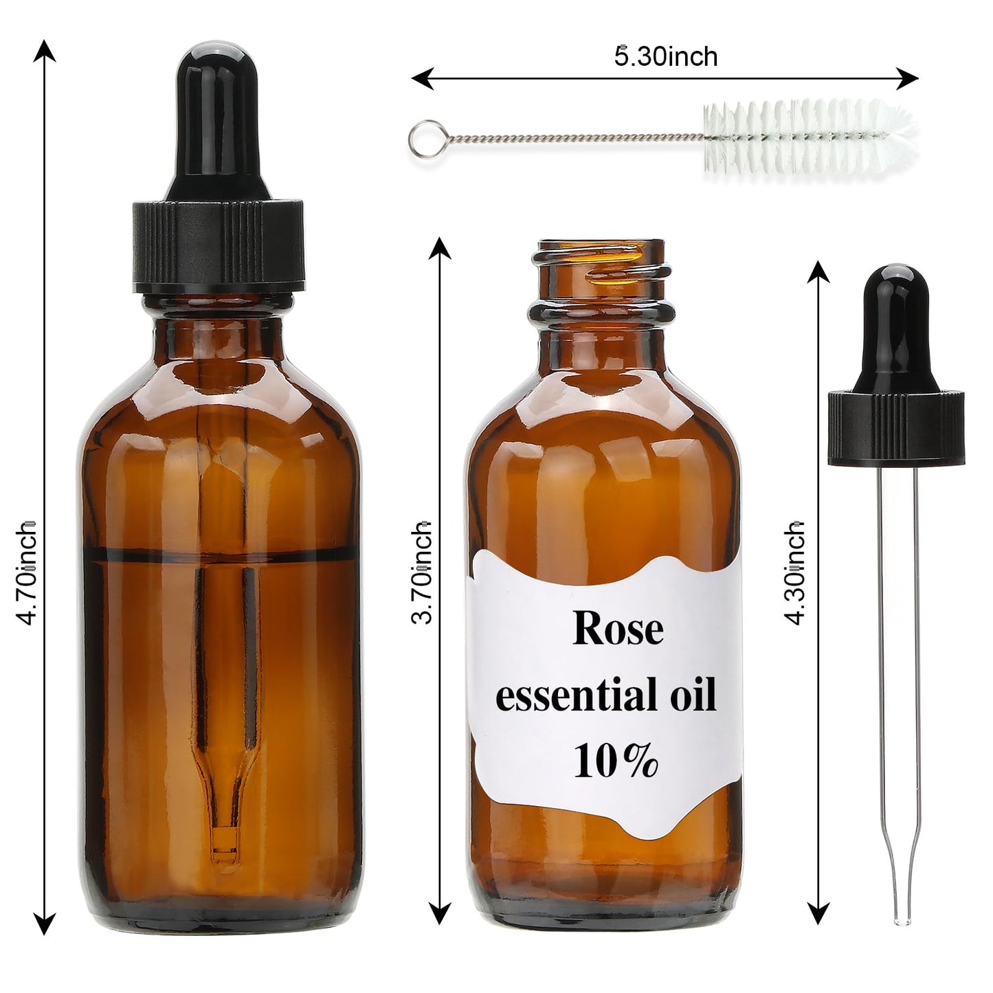 Maredash 54Pack 2 oz Dropper Bottles,Tincture Bottles with Dropper