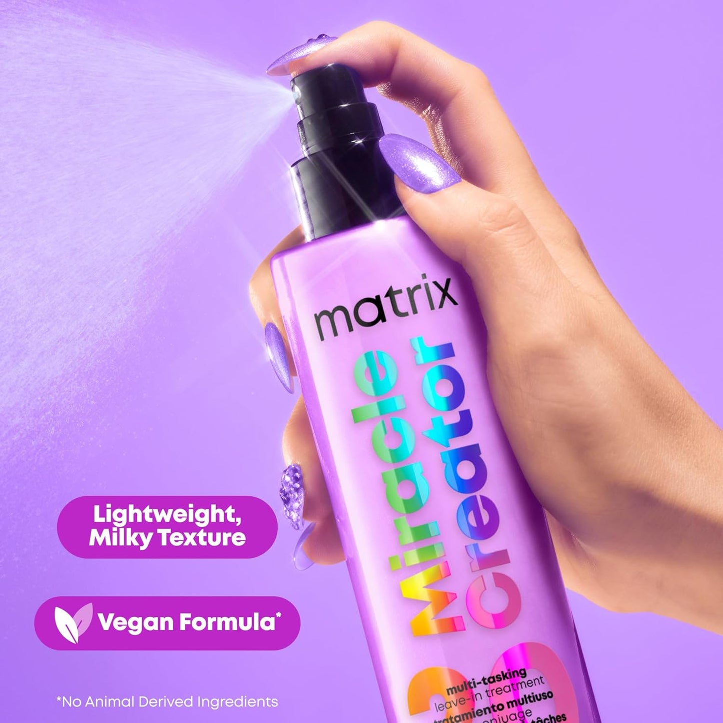 Matrix Miracle Creator Leave-In Conditioner Spray | Heat Protectant, Anti-Frizz, Moisturizing, 13.5 Fl Oz
