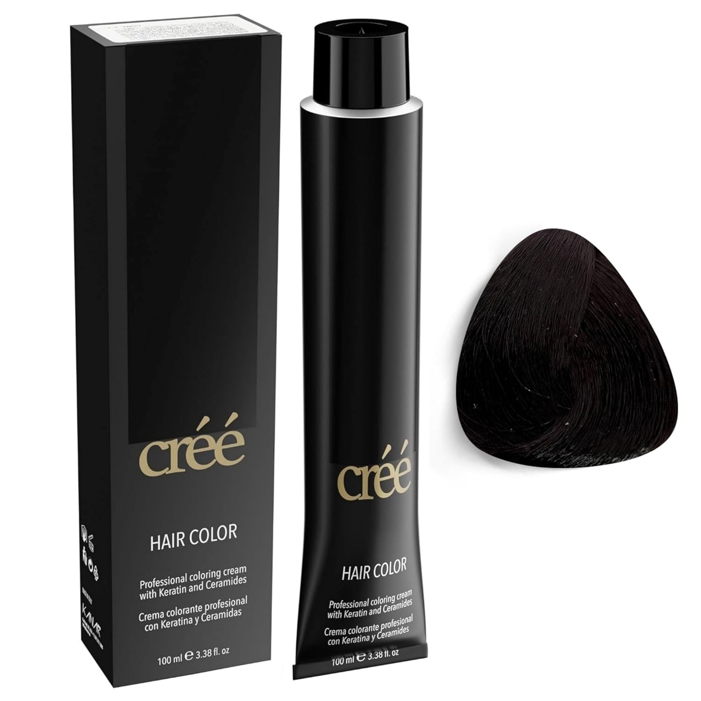Black Permanent Hair Color - Long-Lasting, Rich Vibrant Formula for 100% Gray Coverage | 3.4 fl. oz.