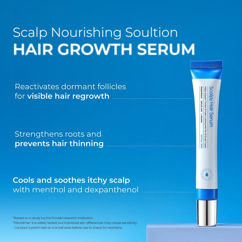 Scalpy Hair Growth Serum for Men & Women - Non-Greasy Scalp Treatment with Salicylic Acid & Menthol | Pack of 3