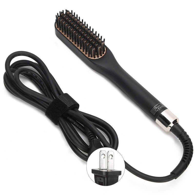 Electric Comb Beard Brush Straightener Heated for Men Hair straightening vovo