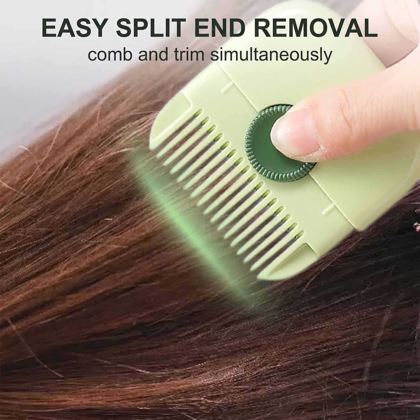 Kkwooidm 2-Piece Set (Two-in-One) Split Trimmer for Women,Split Ends Hair Trimmer,Dead Ends Hair,Dead,Hair Split Split Ends Razor Comb Split