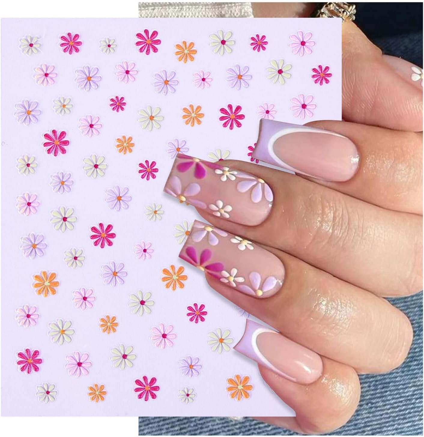 Gel Nail Strips - Semi-Cured UV Nail Stickers for Long-Lasting Manicure | 28 Pcs Light Blue