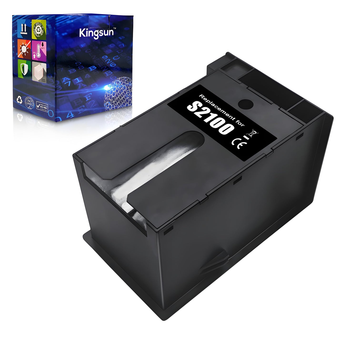 KSUMEI F570 S2100 C13S210057 SC13MB Maintenance Box Ink Waste Tank Compatible with SureColor SC-F531 SC-F560 SC-F570 SC-T2100 SC-T3100 T5130 T5160 T5170 Printers