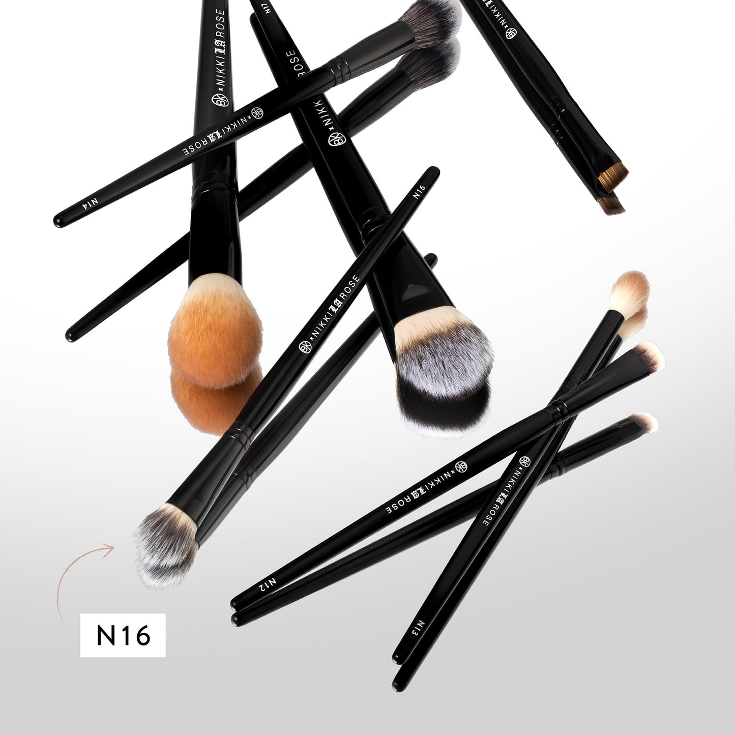 BK BEAUTY - NIKKI LA ROSE N16 PRO CONCEALER BRUSH – Precision Blending for Under-Eye & Spot Concealing, Flawless Coverage Without Streaks