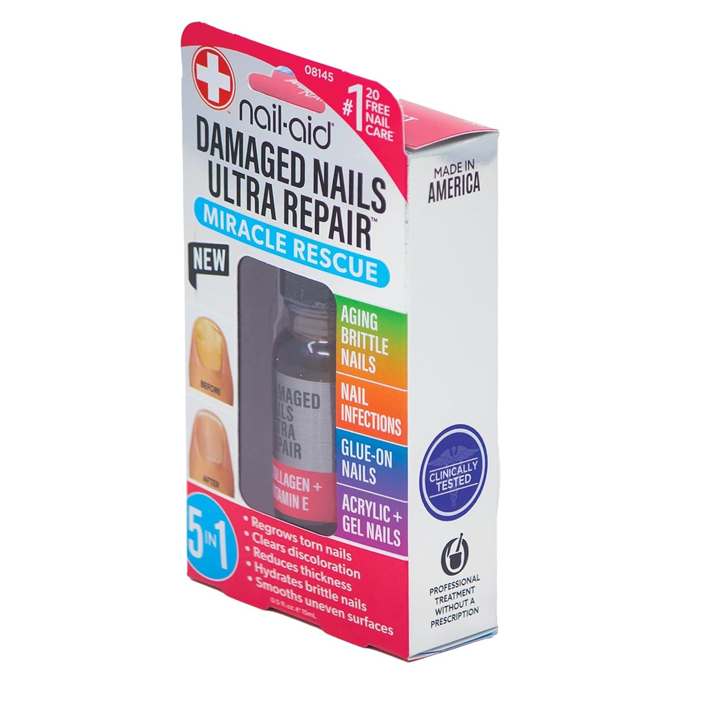 Nail-Aid 5-in-1 Nail Repair Treatment | Restore Damaged Fingernails & Toenails