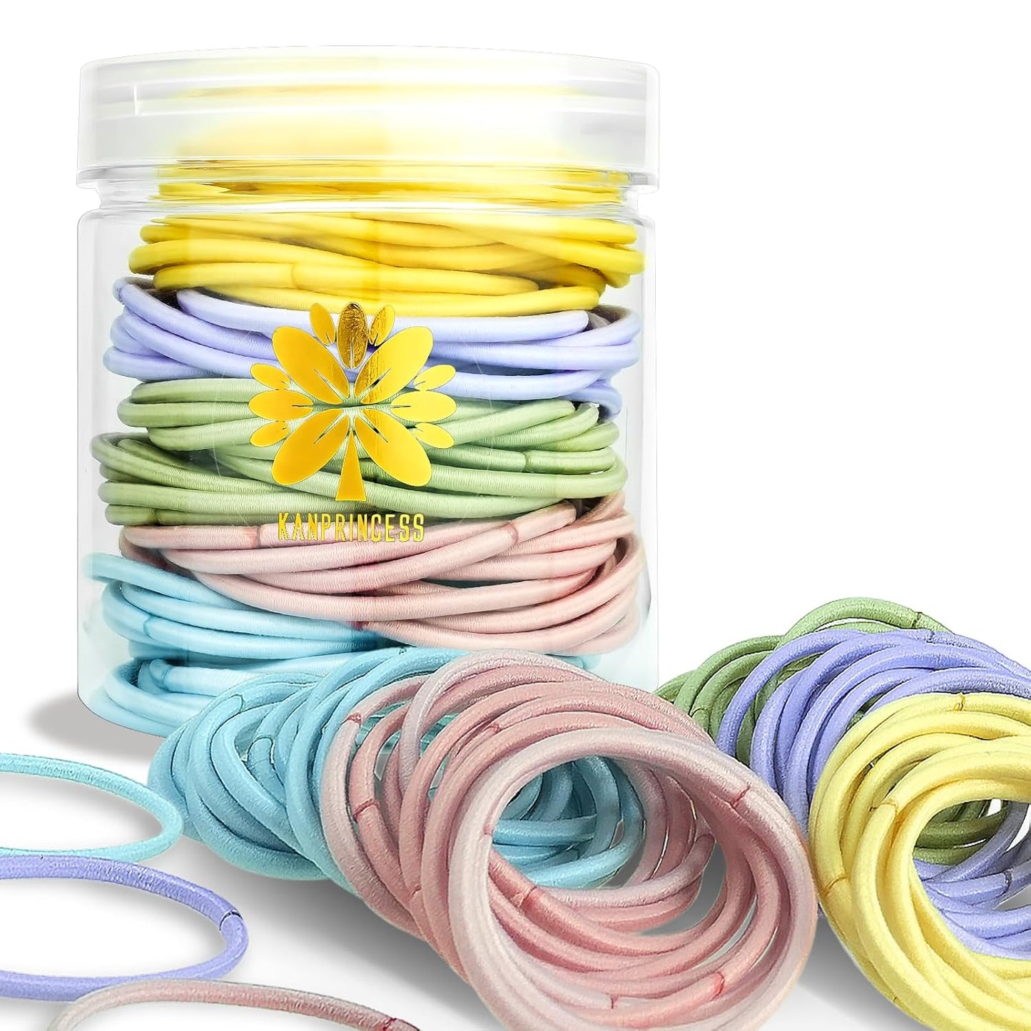 Hair Ties for Thick & Thin Hair - No Damage Elastic Ponytail Holders | Multicolor Hair Bands for Women & Girls