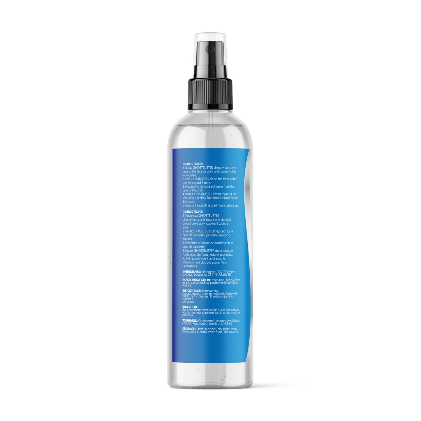 Professional Hair Labs Ghostbuster Wig Adhesive Remover | Fast-Acting Citrus Spray for Lace Wigs, Hair Extensions & Poly Systems – 8oz