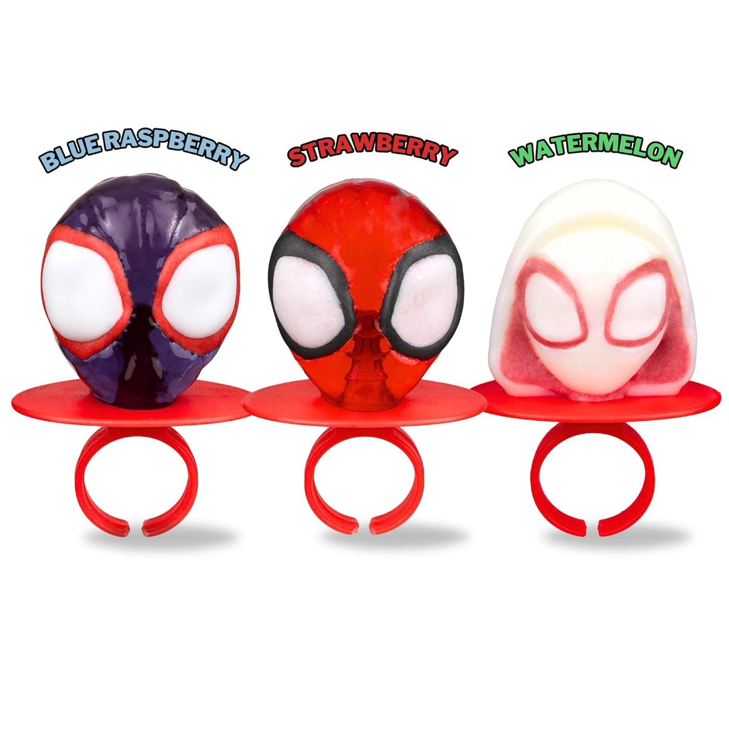 Spidey and His Amazing Friends Lollipop Rings - Individually Wrapped Birthday Party Favors | Box of 18