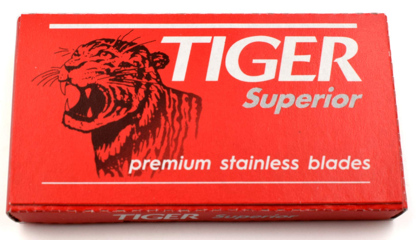 100 Tiger Superior Double Edge Razor Blades