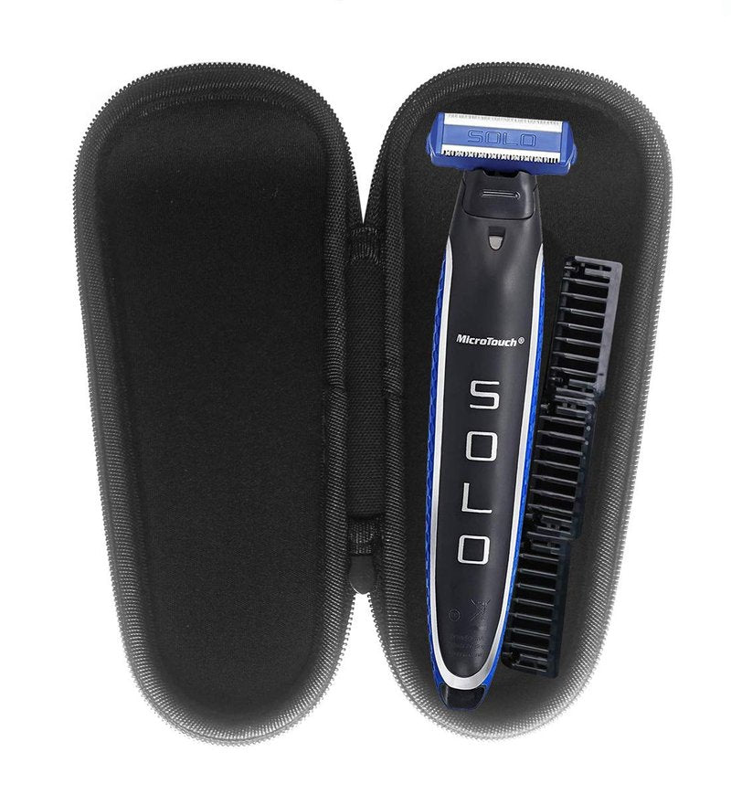 FitSand Hard Case Compatible for Micro Touch SOLO Men's Rechargeable Full Body Hair Trimmer Shaver and Groomer
