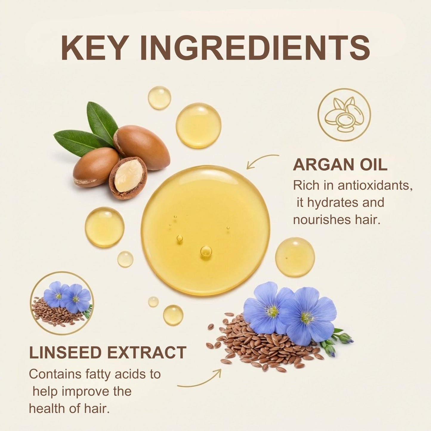 XORYTEN Moroccan Argan Oil – 100ML/3.4 Fl Oz-Nourishing & Smoothing Hair Oil for Frizzy, Curly, Long, Dry & Damaged Hair – Moroccan Hair Oil Treatment for Frizz Control & Heat Protection