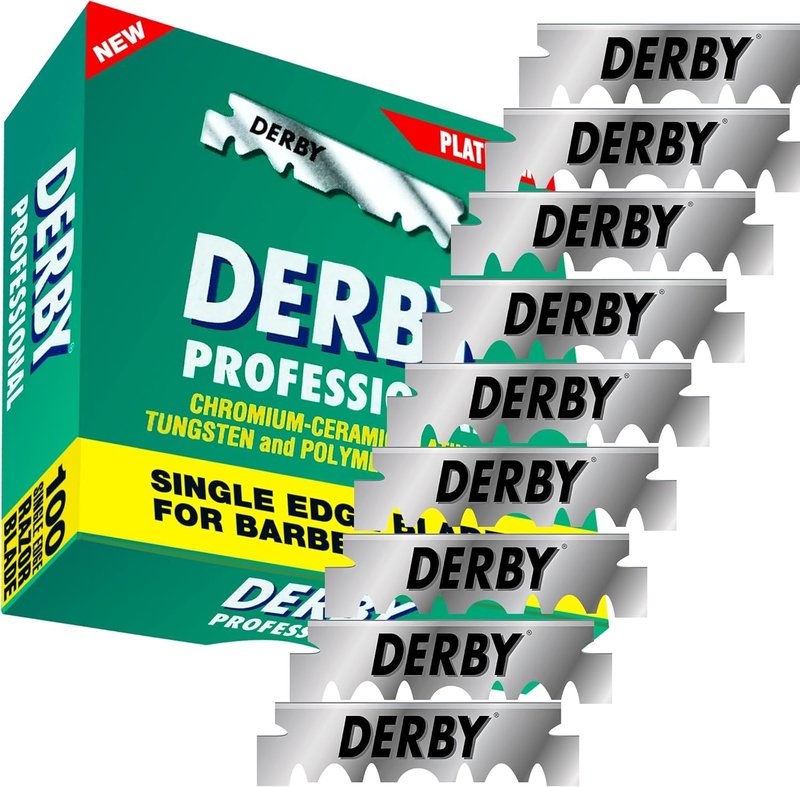 400 Derby Professional Single Edge Razor Blades for straight razor (Four Hundred Pieces)