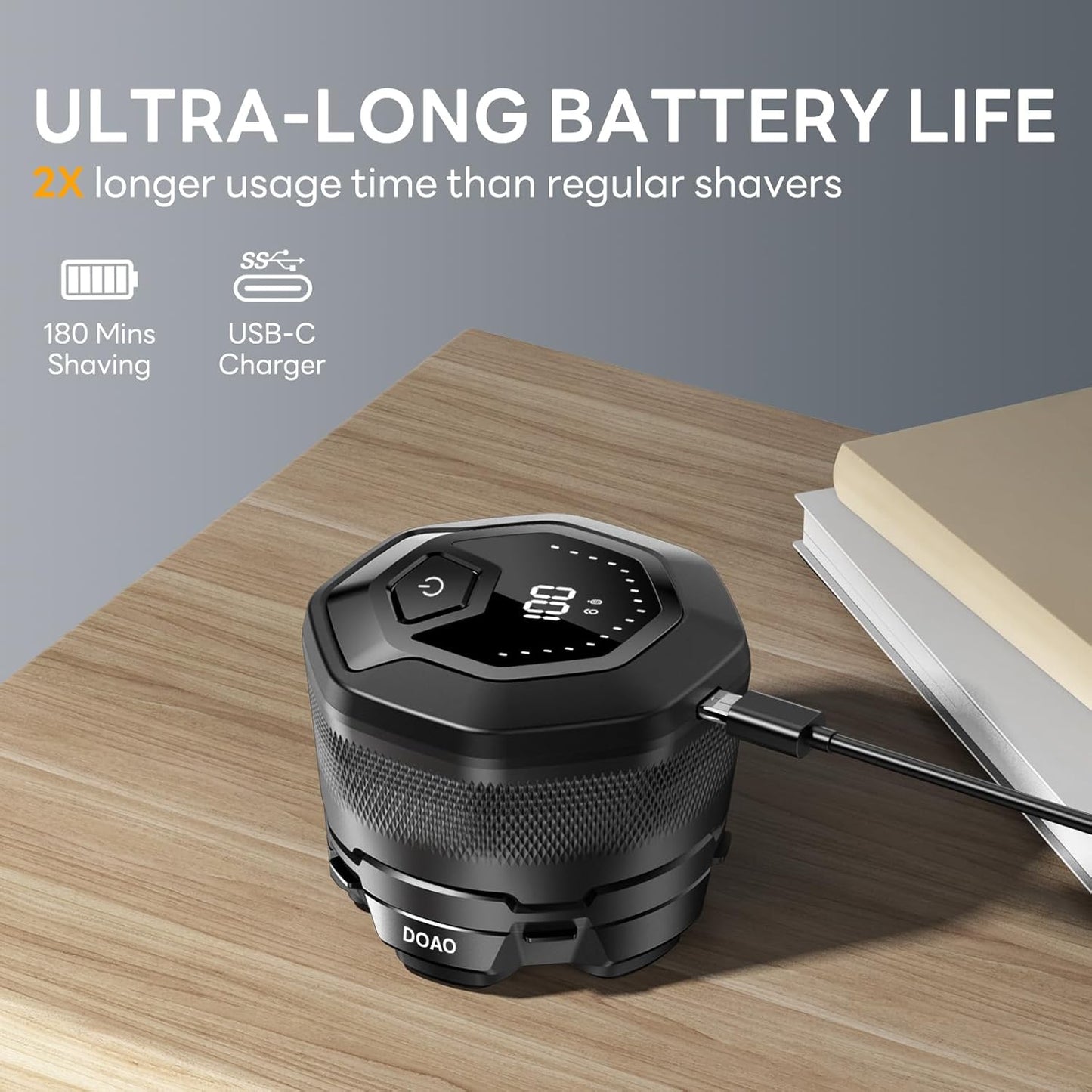 Head Shavers for Bald Men - IPX7 Waterproof 6D Magnetic Blades | Fast 3-Minute Smooth Shave, Easy Clean, LED Display