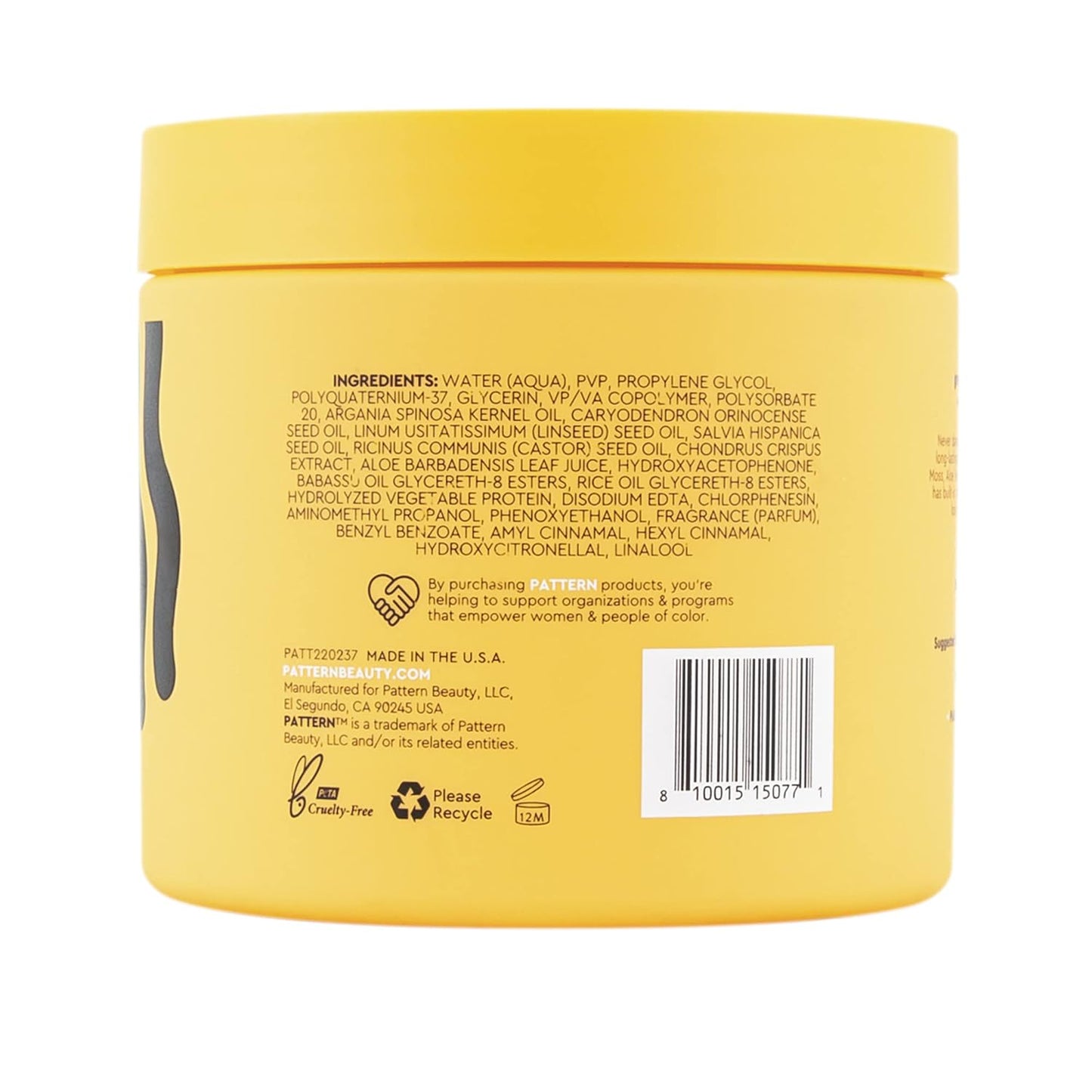 PATTERN Beauty Strong Hold Hair Gel - Firm Hold with Sea Moss for Curly Hair 3A-4C