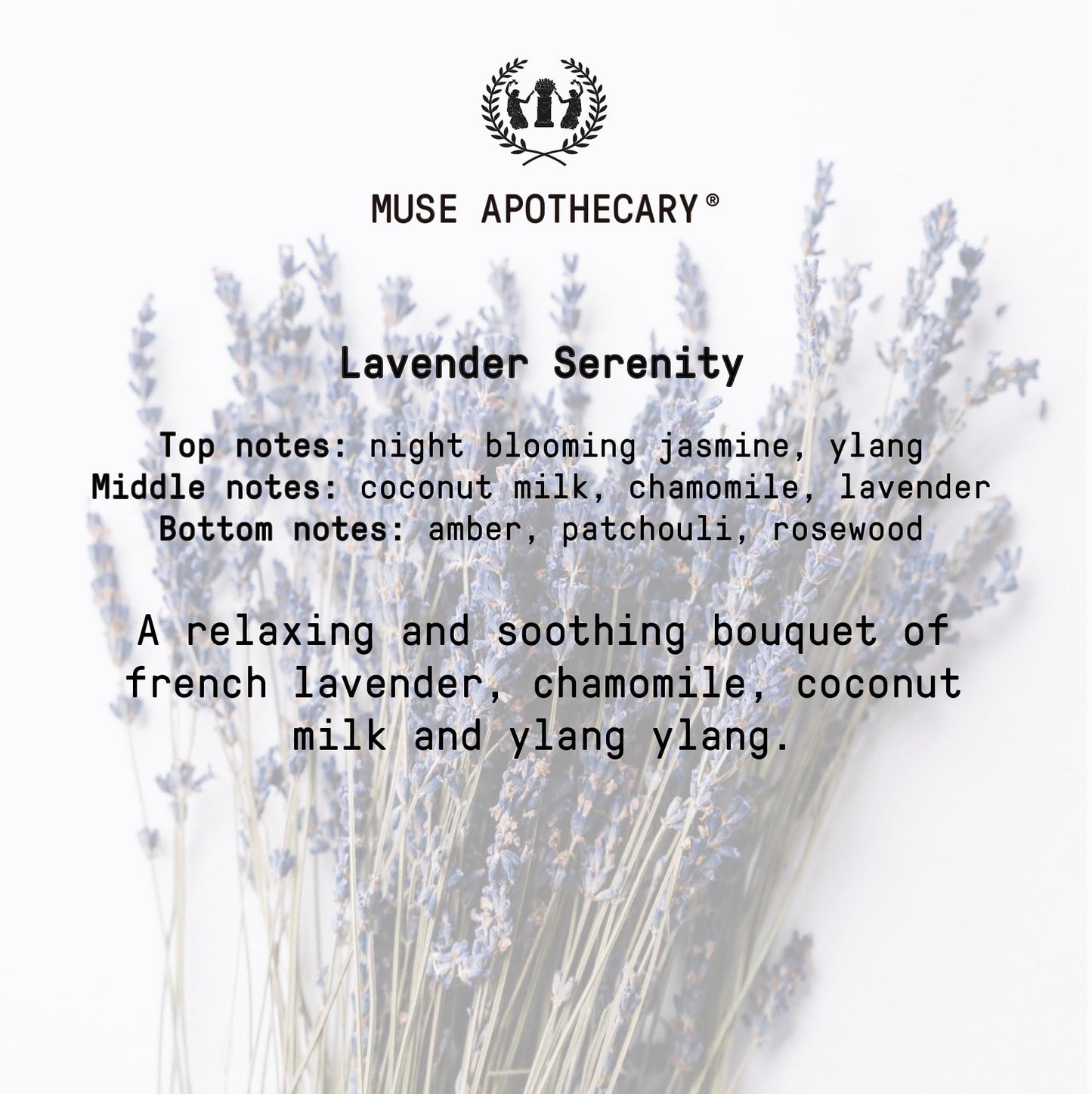 Muse Apothecary Linen Ritual - Aromatic, Soothing, and Relaxing Linen Spray for Bedding, Laundry and Fabric Spray Freshener - Infused with Aromatherapy Essential Oils - Lavender Serenity