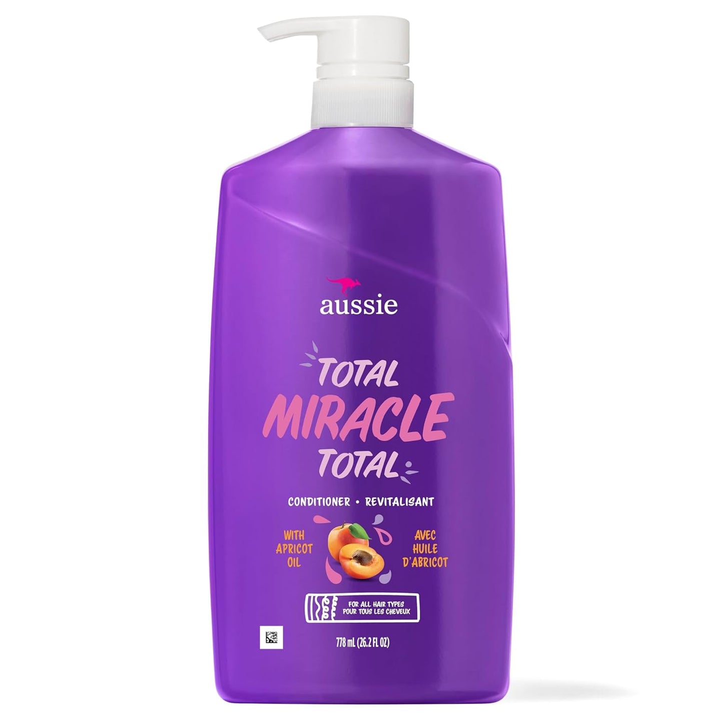 Aussie Total Miracle Conditioner - Nourishing Formula for Soft, Manageable Hair | 26.2 Fl Oz