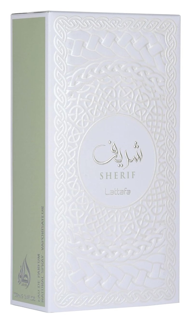Lattafa Sherif Eau de Parfum Spray - Long-Lasting Fruity Woody Fragrance for Unisex | 3.4 Ounce / 100 ml